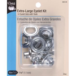 Dritz Shiny Zinc Eyelet Ex. Large Kit   Appliances   Sewing & Garment
