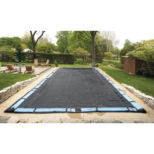 Dirt Defender   Rectangular Rugged Mesh In Ground Pool Winter Cover In
