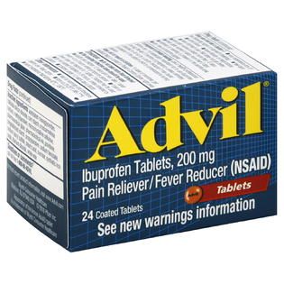 Advil  Pain Reliever/Fever Reducer, 200 mg, Coated Tablets, 24 tablets