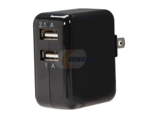 PNY P P AC UF K01 EF Black 3.1 Amp Dual USB  Wall Charger