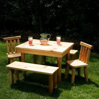 Moon Valley Rustic Nicholas Kids Table and Chair Set