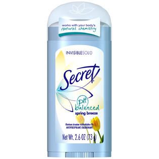 Secret Original Spring Breeze Scent Womens Invisible Solid pH