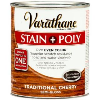 Varathane 1 qt. Traditional Cherry Stain and Polyurethane (Case of 2) 266164