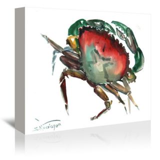 Crab 3 Painting Print on Gallery Wrapped Canvas