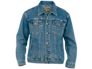 Mens Duke Trucker Blue Stonewashed Kingsize Denim Jean Jacket Size 1XL   6XL