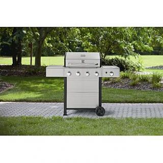 The Kenmore 4 Burner Gas Grill with stainless steel lid is all you
