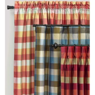 Eastern Accents Beckford Silk Plaid Cotton Rod Pocket Curtain Single