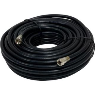 GE 50 ft. RG6 Coaxial Cable   Black 73284