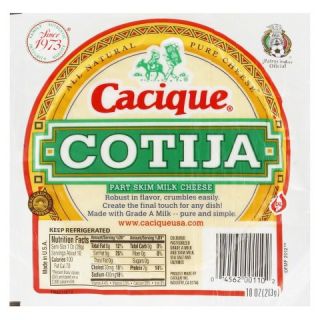 Cacique Cotija Part Skim Milk Cheese 10 oz