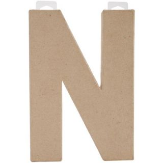 Paper Mache Letter 8"X5 1/2" Letter N