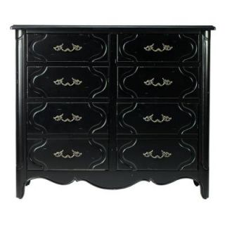 Home Decorators Collection 42 in. W Genevieve Antique Black 8 Drawer Horizontal File Cabinet DISCONTINUED 0820800410