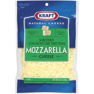 Kraft Shredded Low Moisture Part Skim Mozzarella Cheese 8 oz