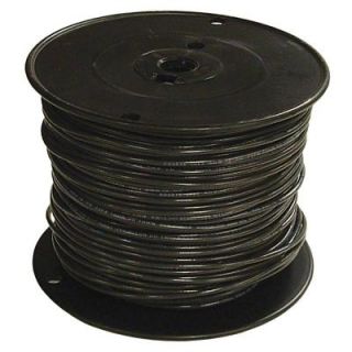 Southwire 1000 ft. 6 Black Stranded CU THHN Wire 20493305