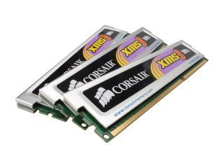 CORSAIR XMS3 3GB (3 x 1GB) 240 Pin DDR3 SDRAM DDR3 1333 (PC3 10666) Triple Channel Kit Desktop Memory Model TR3X3G1333C9