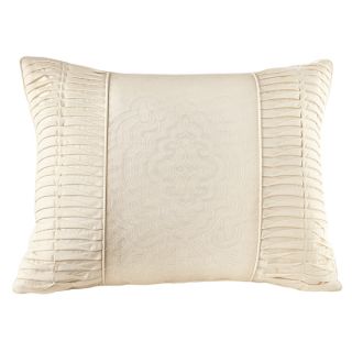 Welspun Crowning Touch Cotton Natural 16 inch Decorative Throw Pillow