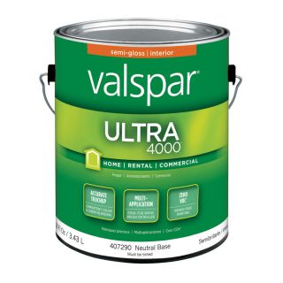 Valspar Ultra 4000 Neutral Base Semi Gloss Latex Interior Paint (Actual Net Contents 116 fl oz)