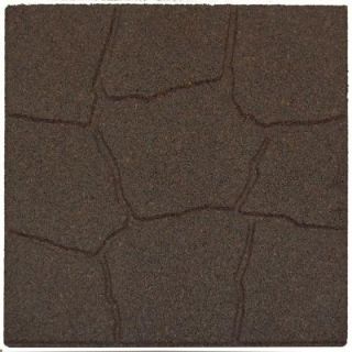 Envirotile 18 in. x 18 in. Flagstone Earth Rubber Paver MT5000700
