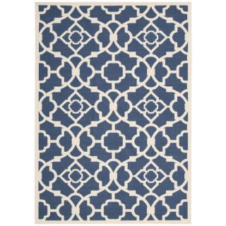 Waverly Sun n Shade Indoor/Outdoor Blue/White Area Rug by Nourison