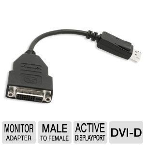 VisionTek 900340 Active DisplayPort to DVI D Adapter   7, Male to Female, 1920 x 1200 Max Resolution