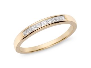 1/4ct Diamond TW Eternity Ring 10k Yellow Gold