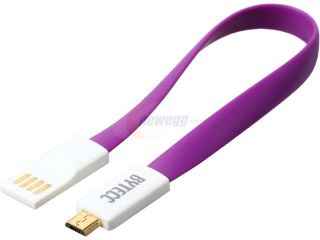 BYTECC U2MG PP Purple Magnet Flat Charger & Sync Cable