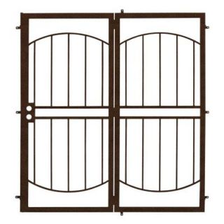 Unique Home Designs 72 in. x 80 in. Arcada Copper Projection Mount Outswing Steel Patio Security Door with No Screen SPD06400720017