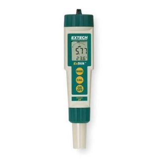 EXTECH PH100 ExStick PH Meter, H20 Proof, 0.00 to 14