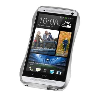 Draco Silver One Aluminum Bumper Case for HTC One M7
