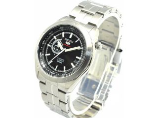 Seiko SSA065 Stainless Steel Case and Bracelet Automatic Black Dial Date Display