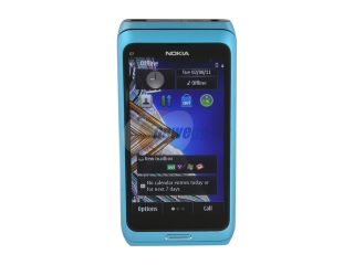 Nokia Blue 3G Unlocked GSM Smart Phone w/ Symbian^3 / 4" AMOLED Touch Screen / Multi Touch Input / 8MP Camera (E7)