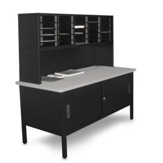 Marvel Office Furniture 25 Adjustable Slot Literature Organizer with Riser and Cabinet