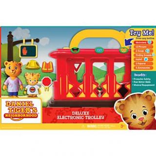 PBS Kids Daniel Tigers Neighborhood Deluxe Electronic Trolley   Toys