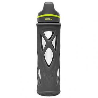 ZULU’s Element Glass Water Bottle   Grey   Fitness & Sports