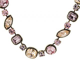 Sorrelli Bold Crystal Multi Shaped Glamour Necklace   J49567 —
