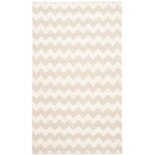 Safavieh Dhurries Beige/Ivory 3 ft. x 5 ft. Area Rug DHU644A 3