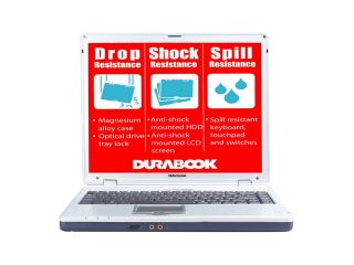 DURABOOK Laptop N15RI 20DL10W8G Intel Pentium M 760 (2.00 GHz) 1 GB Memory 100 GB HDD Intel GMA900 15.1" Windows XP Professional