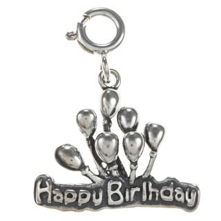 Sterling Silver Happy Birthday Balloon Charm d63d15d6 37f0 426e b39a