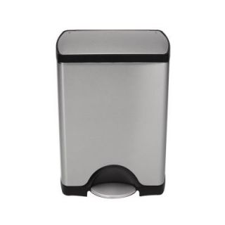 simplehuman 30 Liter Fingerprint Proof Brushed Stainless Steel Step On Trash Can CW1884
