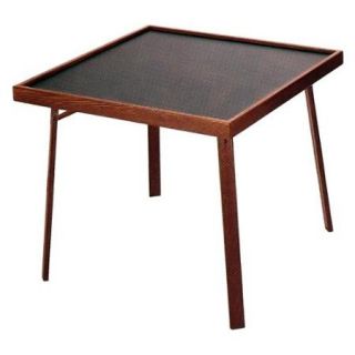 4 Player Domino & Game Table (Fruitwood/Walnut)