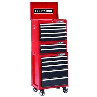 Craftsman  26 in. 2 Drawer Heavy Duty Ball Bearing Middle Chest   Red