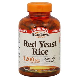Sundown  Red Yeast Rice, 1200 mg, Capsules, Value Size, 240 capsules