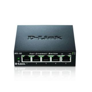 D Link DES 105 5 Port 10/100 Desktop Switch DES105