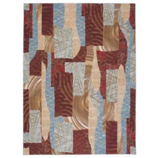 Nourison  Modesto Splash Brown 7 ft. 10 in. x 10 ft. 6 in. Area Rug 182135