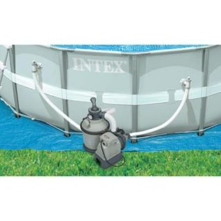 Intex 1200 GPH Krystal Clear Sand Pool Filter Pump Set 110 120 Volt  28643EG