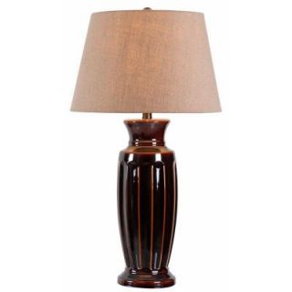 Kenroy Home Johnson 30 in. Bronze Ceramic Table Lamp 32400BZC
