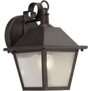 Talista 1 Light Outdoor Antique Bronze Wall Lantern with Clear Seeded Glass CLI FRT1107 01 32
