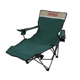 Ore International 39 Inch Portable Lounge Reclining Green Chair