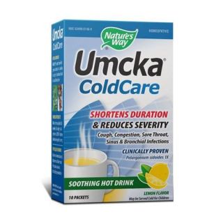 Umcka ColdCare Lemon Hot Drink Nature's Way 10 Packet