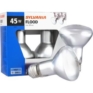 Sylvania  Light Bulb, R20 Flood, 45 W, 2 bulbs