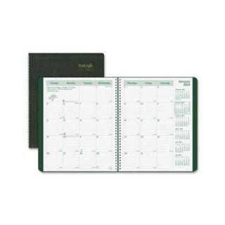 Brownline EcoLogix Monthly Planner REDCB435WGRN